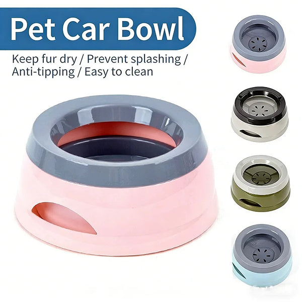 Anti-Spill Dog Water Bowl - No-Mess Travel Drinking Bowl