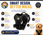 No-Pull Dog Harness back clip D-ring detail heavy duty reflective