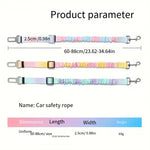 Car seatbelt clip for dogs showing attachment mechanism close up