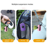 Dog poop bag dispenser compact lightweight size reference