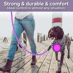 Reflective dog leash length options 1.5m and 2m comparison