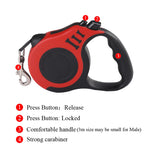Retractable dog leash nylon cord durability test pull strength