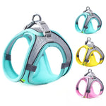 Reflective mesh dog harness vest adjustable breathable for small medium dogs