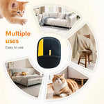 Pet hair removal gloves used on cat grooming