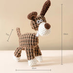Donkey plush dog toy pink white brown color variants