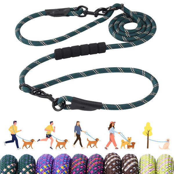 Hands-Free Dog Leash - Heavy Duty 7.5ft Cross-Body & Waist Leash