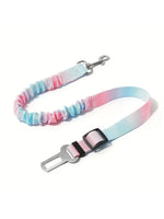 Dog car safety belt product flat lay all color options