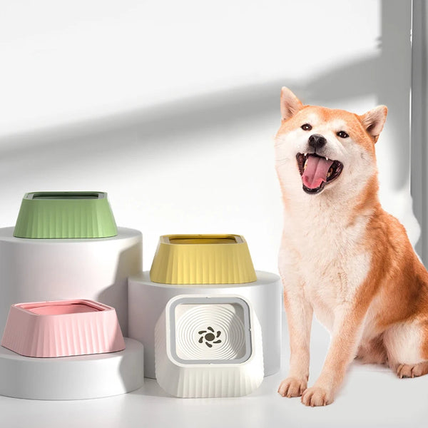Spill-Proof Dog Water Bowl - Floating Plate No-Splash Design