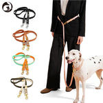 Colorful handmade braided rope dog leash for medium and large dogs