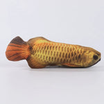 Realistic fish dog toy scale texture and fin detail macro