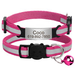 Personalized reflective collar reflective strip night glow detail