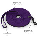 Long dog training leash dog recall training outdoor field lifestyle