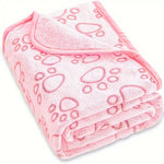 Sherpa fleece dog blanket double sided soft fleece and warm plush
