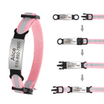 Personalized reflective collar product lifestyle happy pet photo