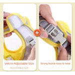 Reflective mesh dog harness vest breathable mesh panel detail