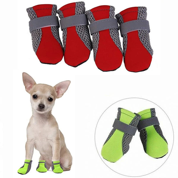 Breathable Dog Shoes - Waterproof Non-Slip Summer Walking Boots