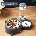 Gravity pet feeder capacity marker showing food level