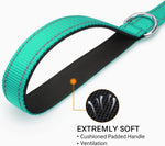 Reflective dog harness and leash set product flat lay full set view
