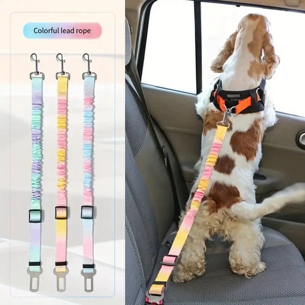 Dog Car Safety Belt - Adjustable Seatbelt Buckle for Small & Medium Dogs