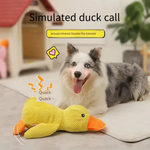 Stomping duck dog toy size S and L duck variants side by side