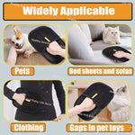 Pet hair removal gloves deshedding side detail silicone nodules palm