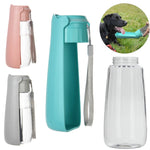 Outdoor portable dog water bottle leak-proof blue