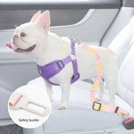 Dog car safety belt adjustable in car seat safety for travel