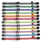 Personalized reflective collar lightweight safe kitten puppy use
