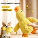 Comfort duck dog toy durable squeaky chew for calm and anxious dogs