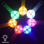 Waterproof LED dog collar light orange safety clip