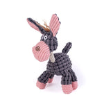 Donkey plush dog toy size measurement reference