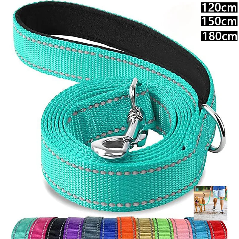 Reflective dog harness and leash set night safety walking kit high visibility
