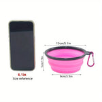 Collapsible dog travel bowl multiple color options