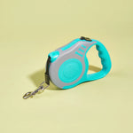 Retractable dog leash color options red grey and black