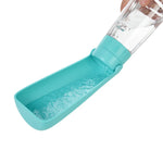 Portable dog drinking bottle for outdoor walks and travel