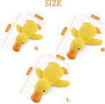 Comfort duck dog toy squeaker and chew resistant body detail