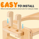 Elevated dog bowl stand tilted design reducing neck strain in dogs