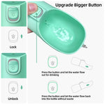 Portable dog water bottle BPA-free material label and safety