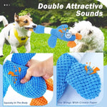 Tough plush dog toy aggressive chewer test bite marks resistant