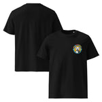 JJ's Legacy Tee — Big Paw Baby's unisex organic cotton tee, black, front and back